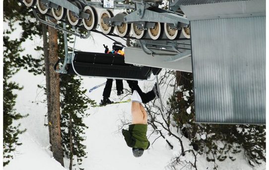How not to ride a chairlift