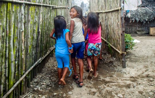 First time touching land after 65 hours at open sea