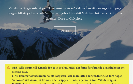 Visumen för Kanada 2015 är slut! Men…