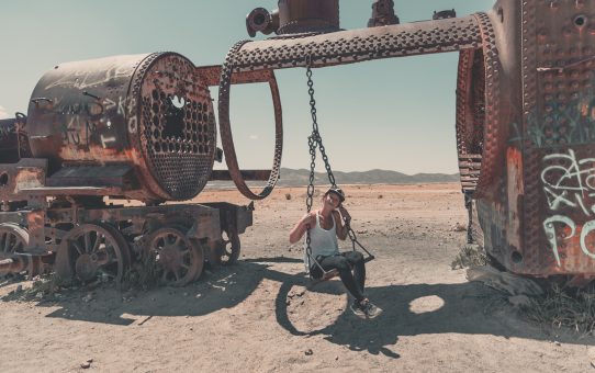 Den antika tågkyrkogården ute i öknen – Cementerio de trenes